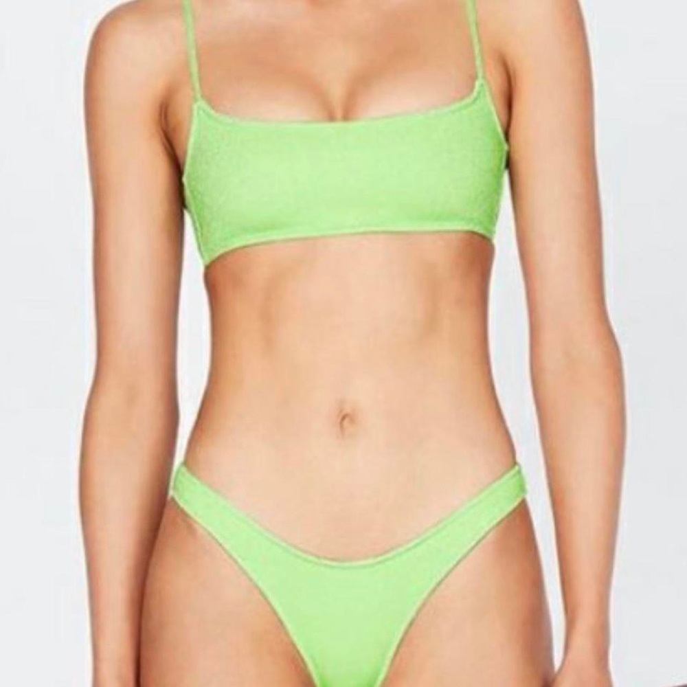 MICA lime sparkle bikini 
great condition worn 3 times 
full bottoms